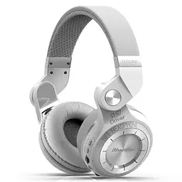 Навушники Bluedio T2 Plus з вбудованим радіо Bluetooth бездротові білі