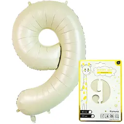 Кулька фольгована цифра 9 NB32M0909 101 см Білий shop (5750000141177)