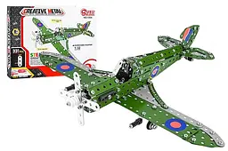 Конструктор металевий "Військовий літак" 331дет 1304 г.31 x 24 x 4,5см
