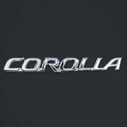 Емблема напис Corolla скотч 3M 180 x 20 мм 75442-02120 Original