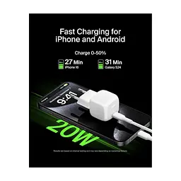 Зарядний пристрій Belkin USB-C PD20W PPS white (WCA009KQWH) - мініатюра 8
