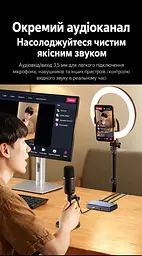 Карта захоплення відео UGREEN UG503 HDMI-вхід і наскрізний HDMI-вихід 4K 60 Гц до ПК через USB-C USB 3.2 Gen 1 5 Гбіт/с потрібні сумісні порт і кабель запис 4K 60 Гц 2K 144 Гц 1080p 120 Гц мікрофонний вхід і вихід навушників 3,5 мм Windows macOS Linux Android OBS Studio PotPlayer без драйверів RGB24 без стиснення у 1080p 60 Гц силіконова основа у комплекті USB-C ↔ USB-C з адаптером USB-A 0,5 м та HDMI ↔ HDMI 1,5 м лавандово-фіолетова (95419) - мініатюра 9