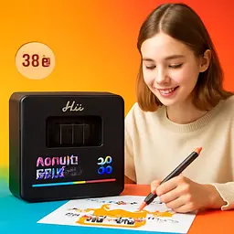 Набір маркерів Acrylic акрилових акварельних MAP-13, 36 кольорів, у чорному боксі (49726-MAP-13_307)