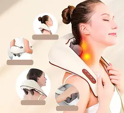 Роликовий масажер для шиї та спини, USB, MASSAGER XL-653 / Електричний масажер - мініатюра 3