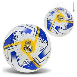 Футбольний м'яч Real Madrid №5, поліуретан (PU), 32 панелі з сіткою та голкою (FP108)