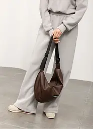 Жіноча сумка Sambag HOBO Bag-glove шоколадна 50 х 28 х 5 см (53400020) - мініатюра 3