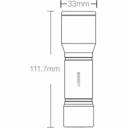 Ліхтарик Xiaomi Beebest Flashlight F1 (Black) [69733] - мініатюра 4