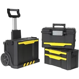 Ящик Stanley Modular Rolling Workshop пластиковий на колесах 86.6x48.8x34.8 см (1-79-206) - мініатюра 3