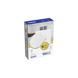 Світильник LED даунлайт Violux SPACE 6W 4200K круг IP20 ( 100100 ) - мініатюра 7