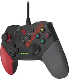 Геймпад Bloody GP30 для ПК, PS3, Switch та Android, USB чорно-червоно-сірий 1.8 м - мініатюра 2