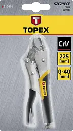 Кліщі затискні 0-40мм храповий механізм 225мм Topex hoz0012942 - мініатюра 3