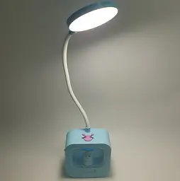 LED-лампа сенсорна світлодіодна настільна акумуляторна (знімний 18650) дитяча на гнучкій ніжці 28 см світильник-нічник WinBoss 1943 - мініатюра 4
