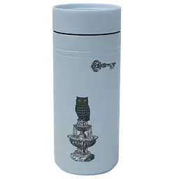 Термос MBM Home 350 мл блакитний з принтом (KP-159 BLUE/PRINT)
