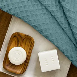 Вафельні рушники Cecilia Greek Waffle 2шт 55х90см/75х130см (SetTw_GreekWaffle_49Olympic55x90_05Biscuit75x130) - мініатюра 4