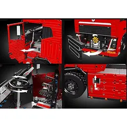 Конструктор Mould King Пневматичний тягач FH16 з причепом (19015+19015T) [160283] - мініатюра 7
