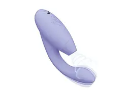 Лубрикант Womanizer Duo 2 + 50 мл - Вібратор з вакуумним стимулятором, 20.3х3.5 см бузковий - мініатюра 3