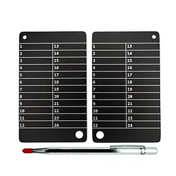 Металеві пластини Btcwallet Black Plate для зберігання сід-фрази, 2 штуки + кріпильний болт + гравірувальна ручка - мініатюра 2