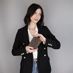 Гаманець чоловічий шкіряний Nordee HJORT 8806A темно-коричневий - мініатюра 2
