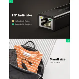 Мережевий адаптер Ugreen CR111 USB-A 3.0 to RJ-45 1Gbps (20256) [165274] - мініатюра 3