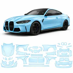 Антигравійна захисна бронеплівка за лекалами для BMW M3 G80 2020-2024 - повний кузов