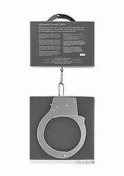 Металеві наручники Ouch! Beginner's Handcuffs срібного кольору - мініатюра 3