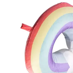 Подушка для шиї Yiwu Rainbow U-подібна плюш-велюр 30х30 см рожева - мініатюра 3
