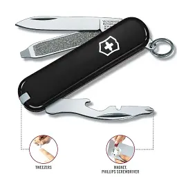 Ніж Victorinox Rally 58мм,9функ,чорн - мініатюра 6