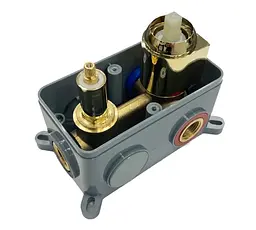 Душова система Rea Moby gold + BOX прихованого монтажу REA-P2405, Золотий - мініатюра 4