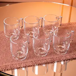 Набір чашок 6 шт для чаю та кави Goblet по 300 (мл) Прозорий Yiwu HP-19-L6 - мініатюра 3
