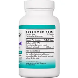 Берберин Nutricology Berberine 500, 90 вегетаріанських капсул (ARG-57281) - мініатюра 2