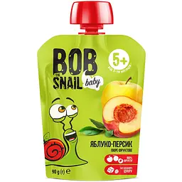 Набір фруктового пюре Bob Snail з різними смаками 900 г (90 г x 10 шт.) - мініатюра 2
