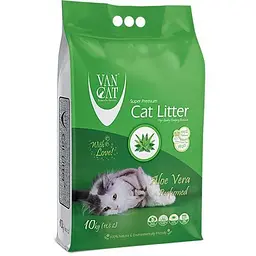 Бентонітовий наповнювач VanCat AloeVera для туалету 10 кг (55451)