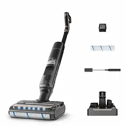 Rowenta Пилосос Rowenta безпровідний миючий X-Clean 7, 250Вт, конт пилок -0.5л, конт для води-0.65л, автон. робота до 50хв, вага-4.2кг, НЕРА, чорний