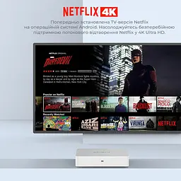 KICKPI KP1 2/32GB Amlogic S905Y4, медіаплеєр 4K HDR, Android 12, сертифікація Google та Netflix, Смарт ТВ приставка - мініатюра 8
