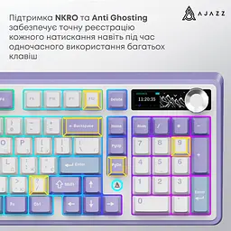 Клавіатура бездротова Ajazz AK980 V2 Gift Switch V2 White (AK980-V2-G-PWB) - мініатюра 15