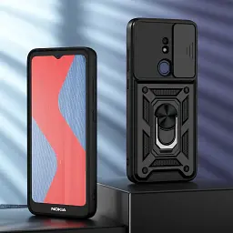 Панель BeCover Military для Nokia C21 Black (709994) - мініатюра 3