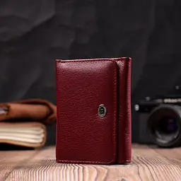 Жіночий гаманець горизонтального типу з натуральної шкіри ST Leather 19479 бордовий - мініатюра 8