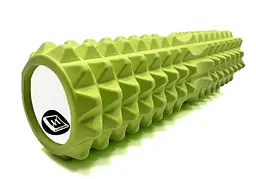 Масажний ролик EasyFit Grid Roller 45 см v.2.2 Салатовий - мініатюра 3