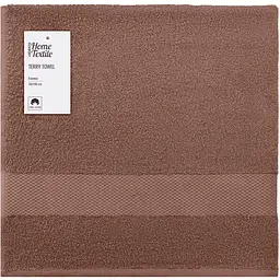 Рушник махровий Ardesto Essence 70х140см, 100% бавовна, коричневий pbe0050370