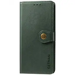 Шкіряний чохол-книжка GETMAN Gallant (PU) для Samsung Galaxy A14 4G/5G Зелений