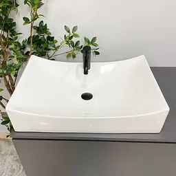 Умивальник VBI Viareggio L white накладний VBI-016203, Білий - мініатюра 4