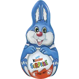 Шоколадний Зайчик Kinder Bunny Blue з сюрпризом 75 г
