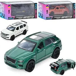 Джип AS-2973 АвтоСвіт, 1:36,мет., інерц., 4 кольори, муз., світло, бат. (табл.), кор., 15,5-7-6,5 см