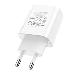 Блок живлення адаптер Borofone Easy Speed single port charger BA57A 20W білий - мініатюра 4