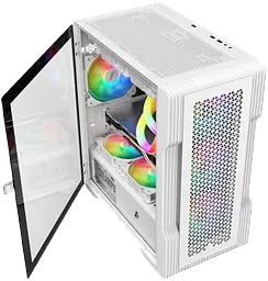 Корпус 1stPlayer T3-WH-4F1-W FRGB White - мініатюра 4