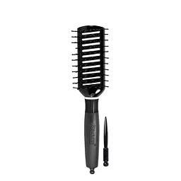 Щітка для волосся пластикова продувна Salon Professional Біла полосочка