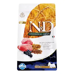 Сухий корм для дорослих собак малих порід Farmina N&D Low Grain Dog Lamb&Blueberry Adult Mini, ягня та чорниця, 800 г - мініатюра 2