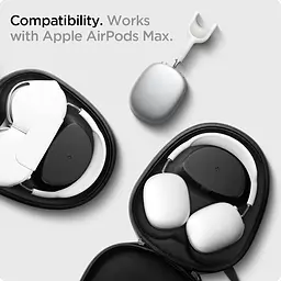 Чохол для навушників Spigen Klasden Designed Carrying Travel Case Pouch Bag для AirPods Max Charcoal Gray [AFA02996] [74502] - мініатюра 13