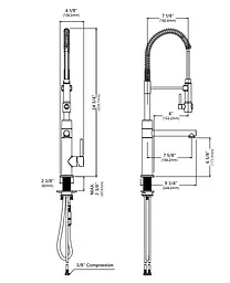 Змішувач для кухні Kraus Artec Pro KPF-1603BG, Золотий - мініатюра 4