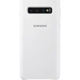 Чохол-накладка Samsung Silicone Cover для Samsung Galaxy S10 SM-G973 White (EF-PG973TWEGRU)